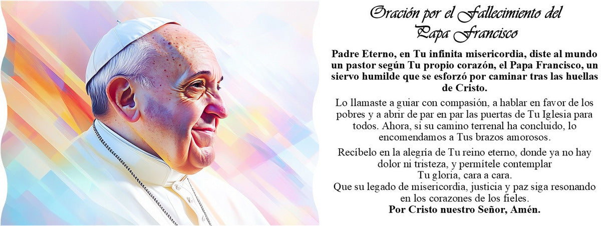 Pope Francis Prayer Candle – Porcelain Tumbler with Soy Wax & Passing Prayer