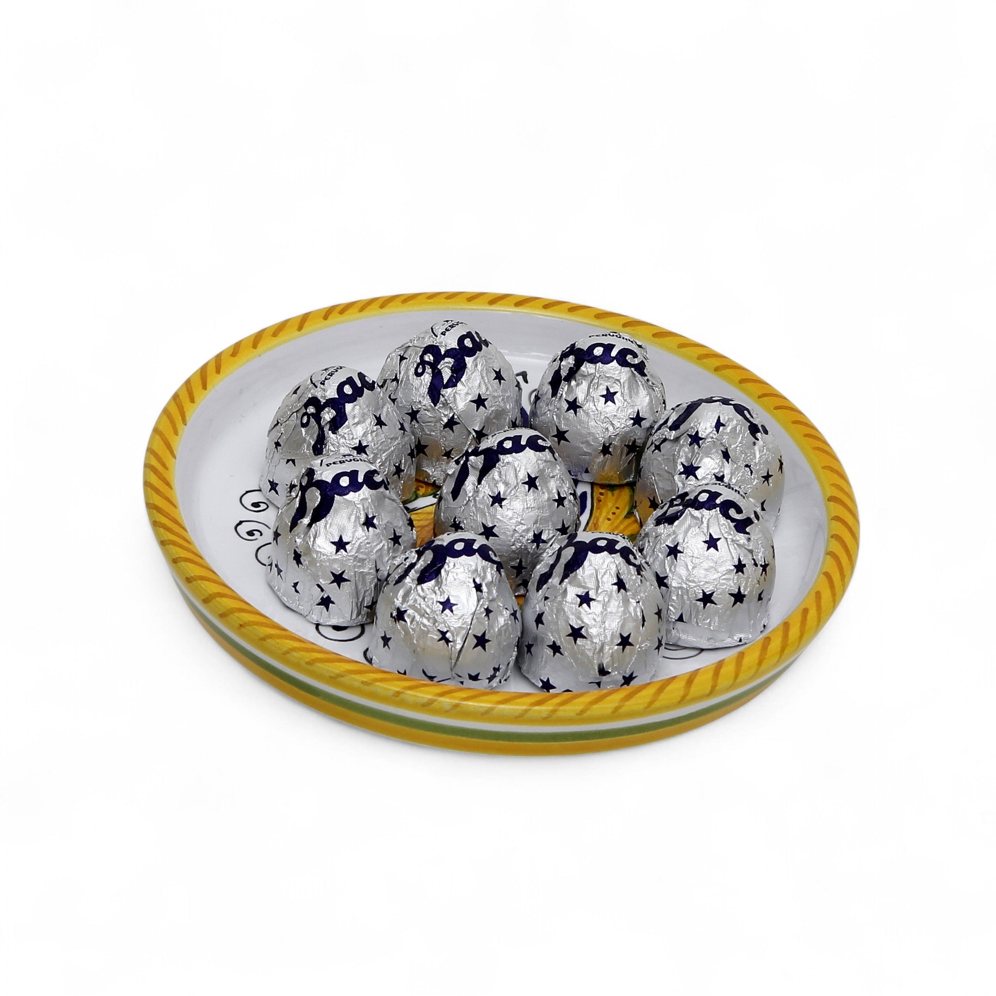 LOVE.ly: Deruta Coaster with 8 Baci Perugina - RAFFAELESCO design