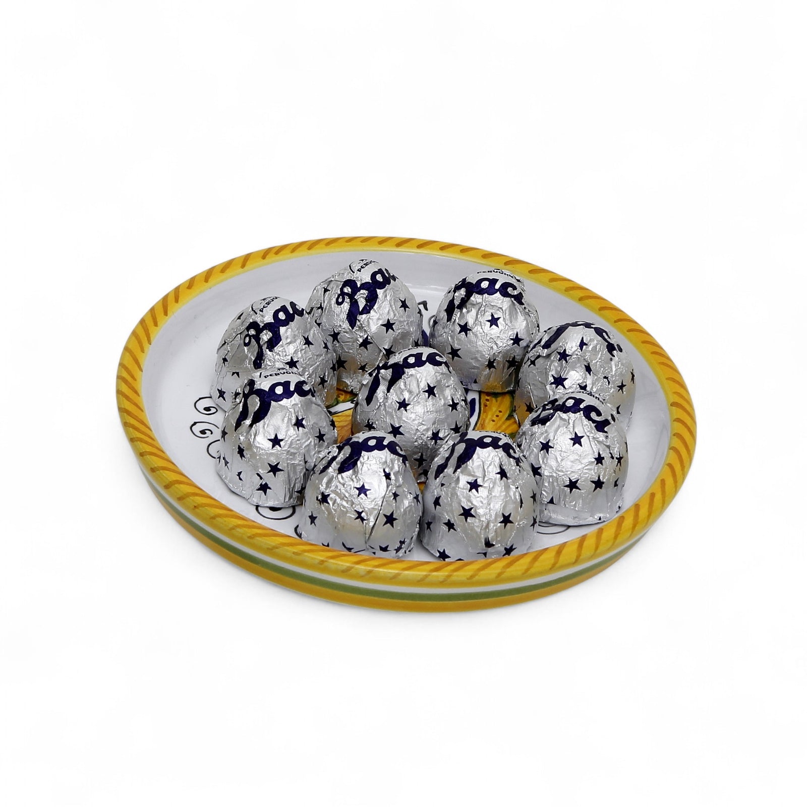 LOVE.ly: Deruta Coaster with 8 Baci Perugina - RAFFAELESCO design