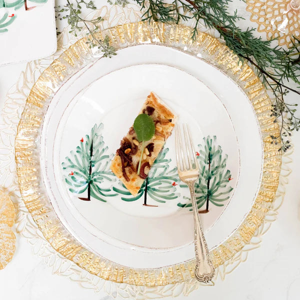 VIETRI: Rufolo Glass Gold Service Plate Charger - tops-selection.shop