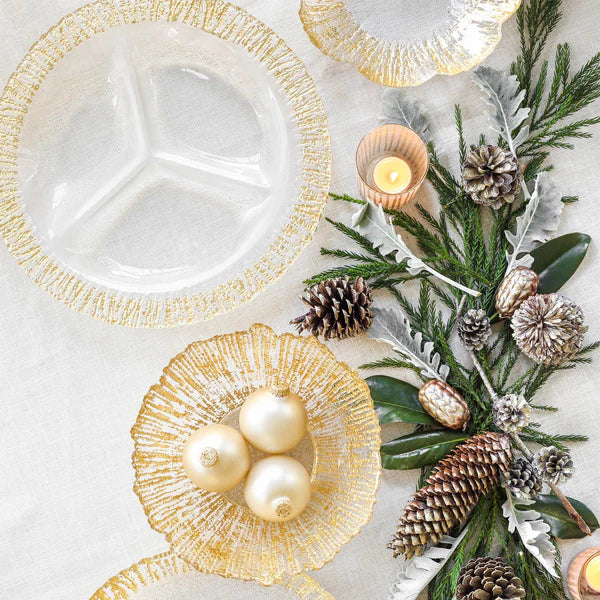 VIETRI: Rufolo Glass Gold Large Deep Bowl - tops-selection.shop