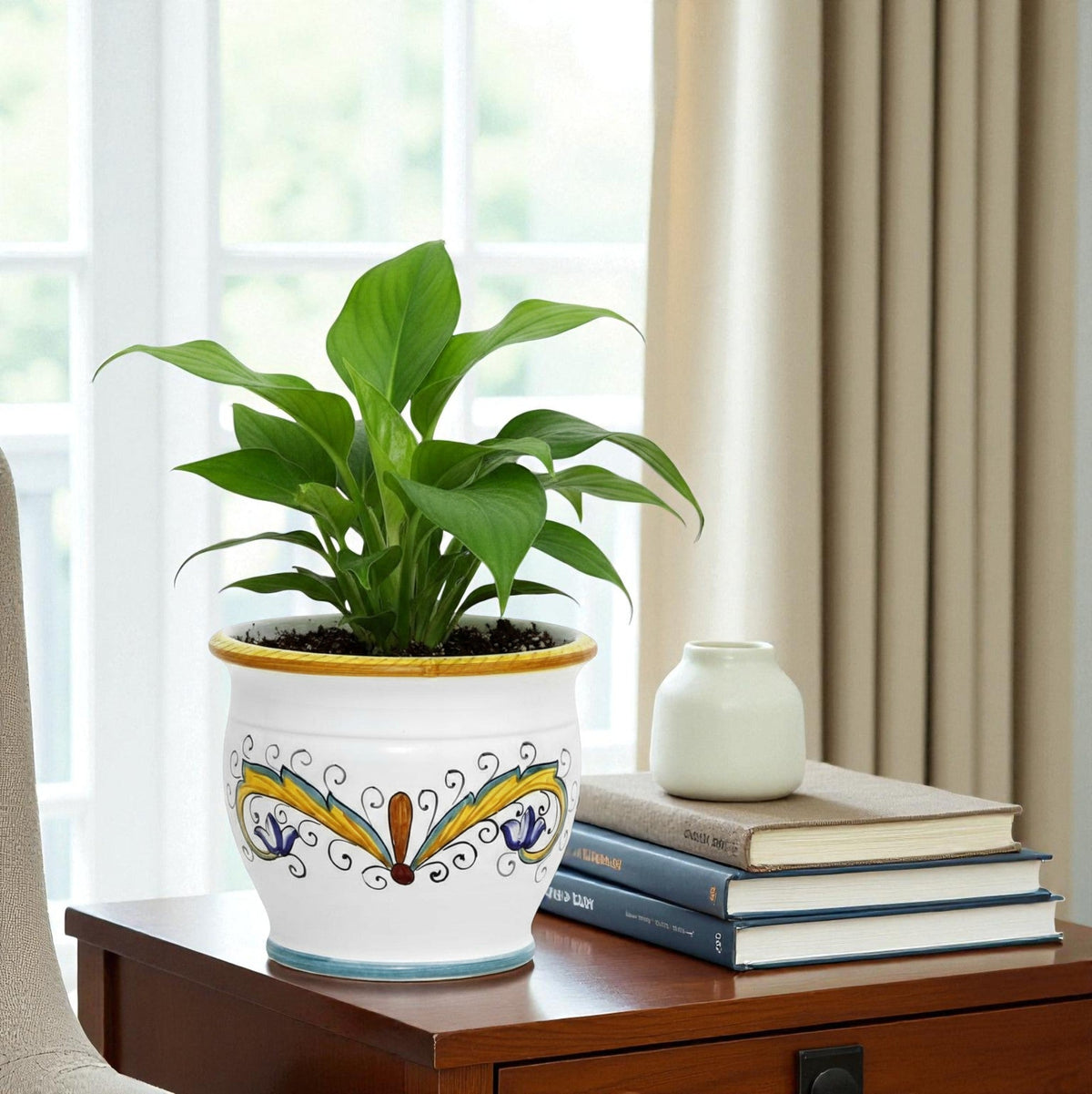 DERUTA PERUGINO: Outlet Special! Indoor-Outdoor Cachepot/Planter (Small)