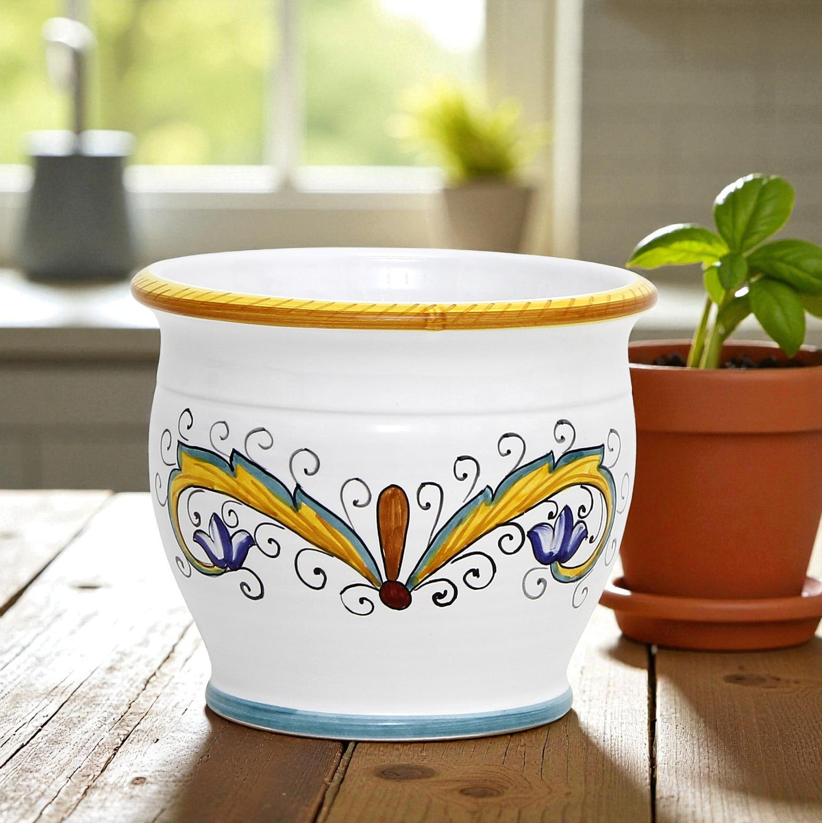 DERUTA PERUGINO: Outlet Special! Indoor-Outdoor Cachepot/Planter (Small)