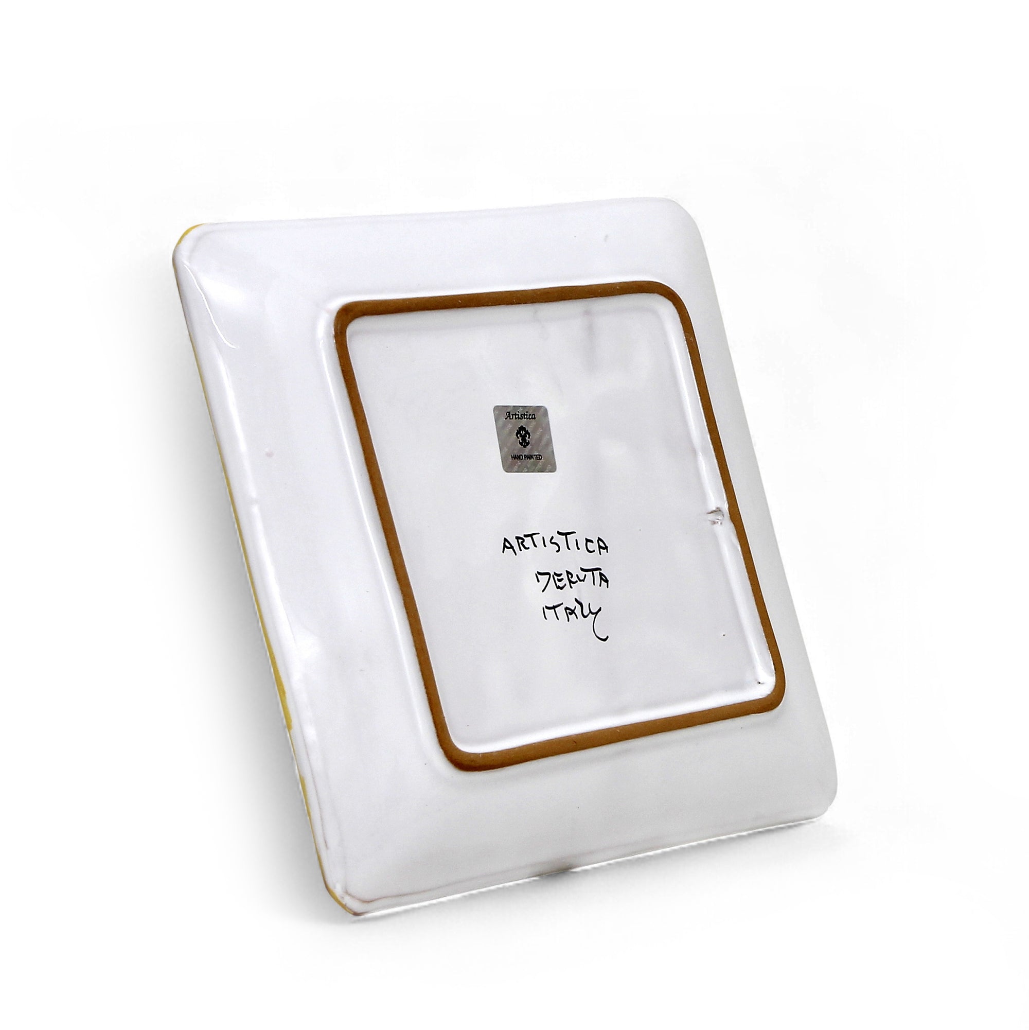 LOVE.ly: Deruta Square Multipurpose Tray with 12 Baci Perugina - RICCO DERUTA design