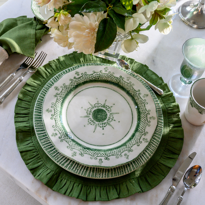 ARTE ITALICA: Burano Green Dinner Plate