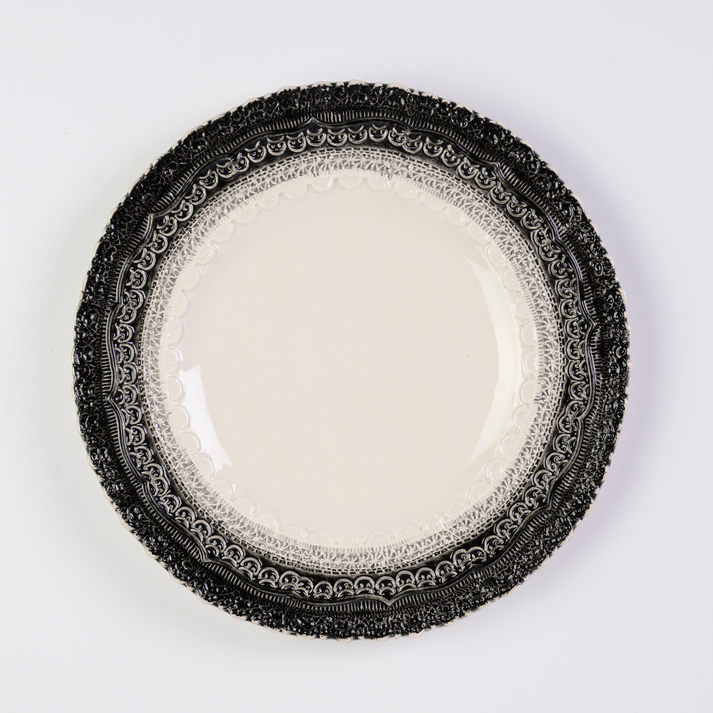 ARTE ITALICA: Finezza Grey Salad & Dessert Plate