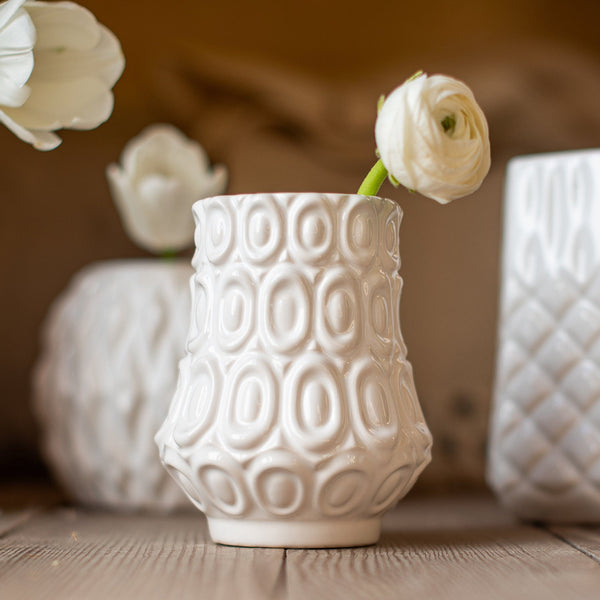 VIETRI: Tessere Round Oval Bud Vase