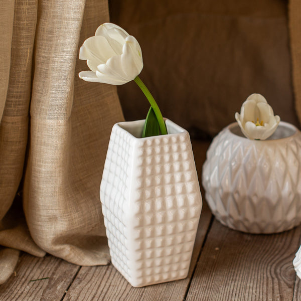 VIETRI: TESSERE Square Bud Vase