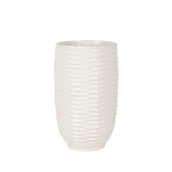 VIETRI: Tessere Basketweave Short Vase