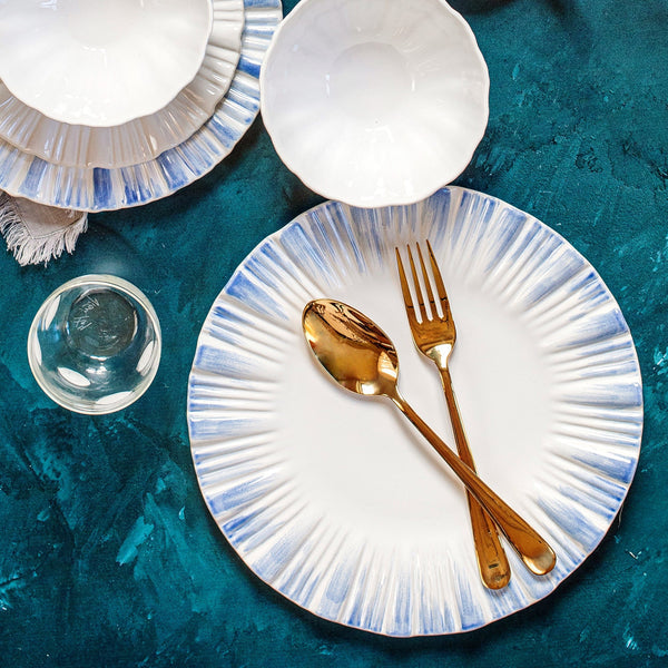 VIETRI: Bari Blue and White Small Round Platter