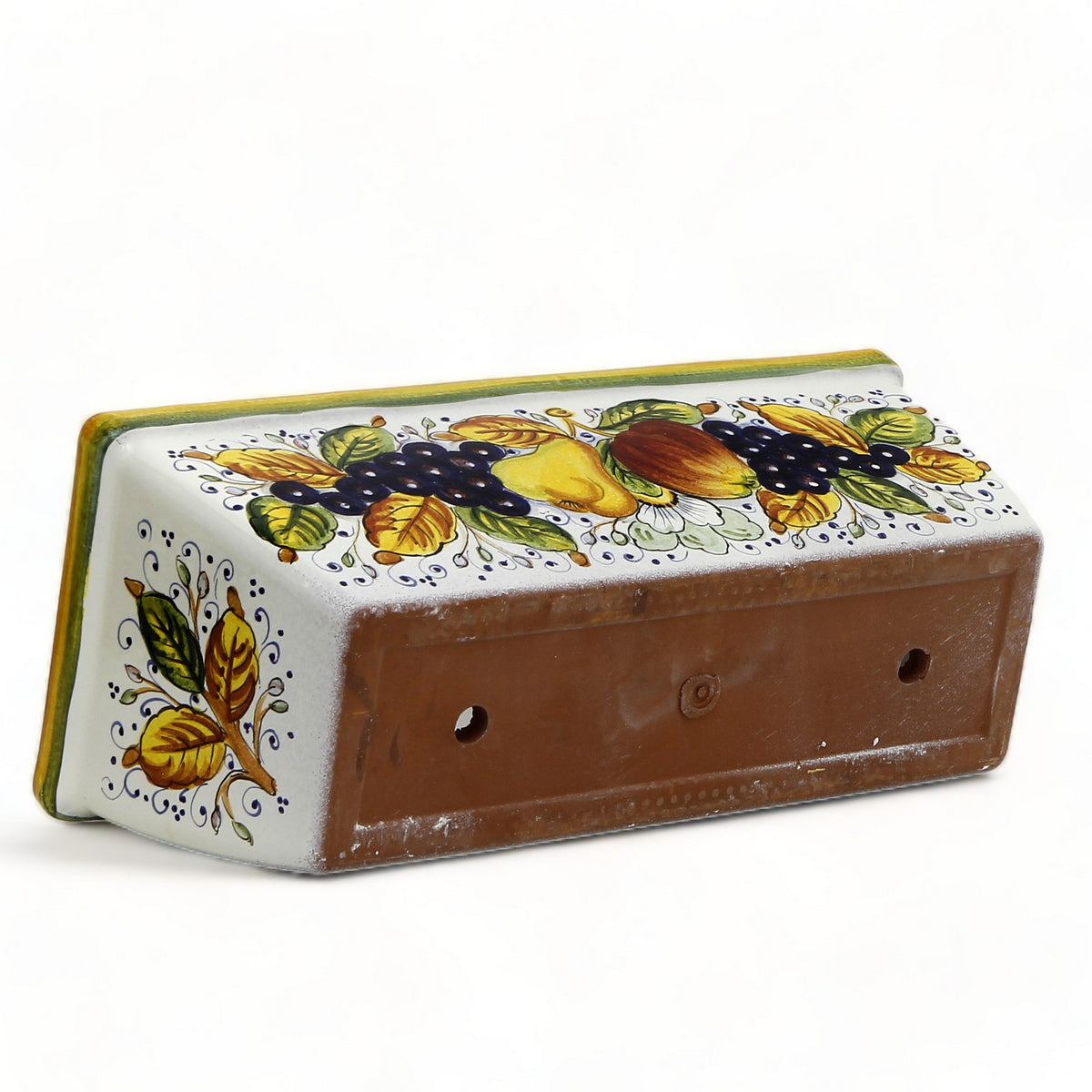 TOSCANA PLANTER: Rectangular Tuscan Jardiniere - Strong Terracotta indoor/outdoor - Frutta Design