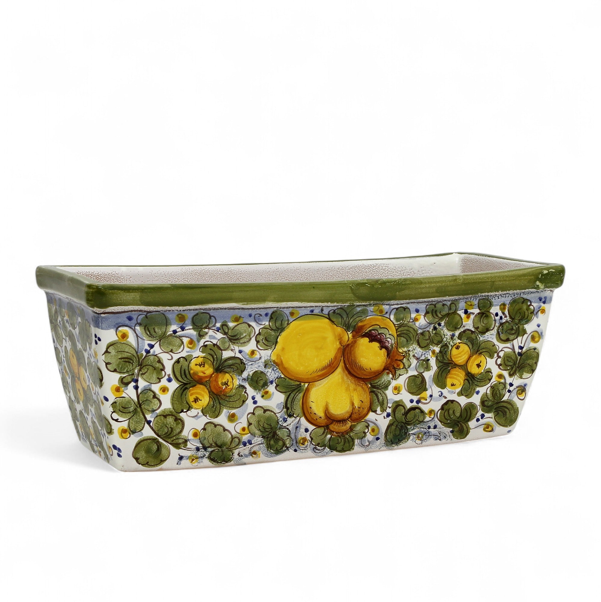 TOSCANA PLANTER: Rectangular Tuscan Jardiniere - Strong Terracotta indoor/outdoor - Tuscania Design