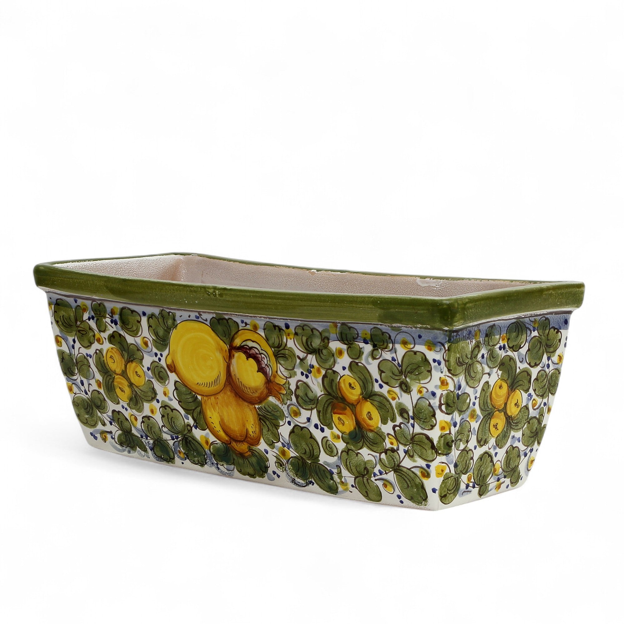 TOSCANA PLANTER: Rectangular Tuscan Jardiniere - Strong Terracotta indoor/outdoor - Tuscania Design