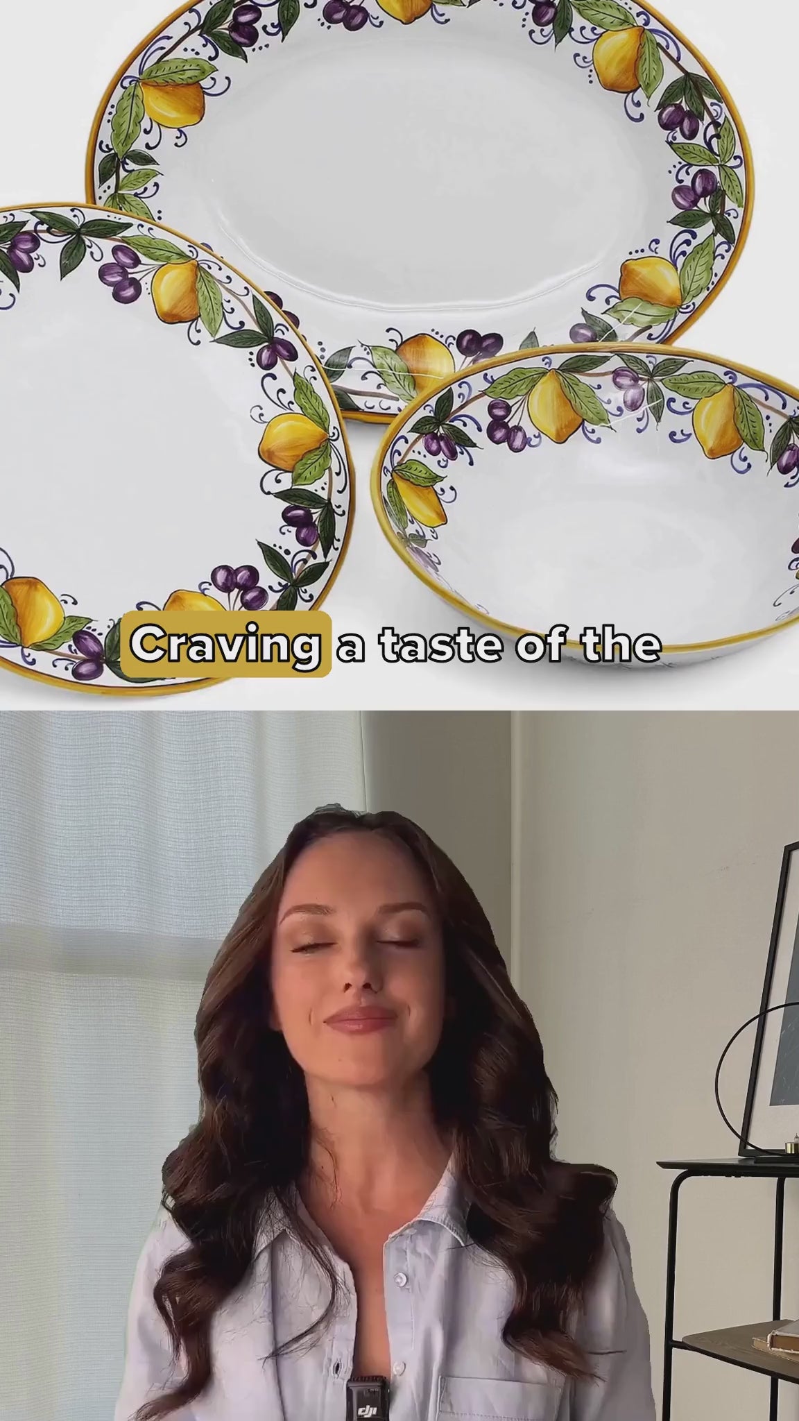 LIMONI POSITANO: Serving Oval Platter