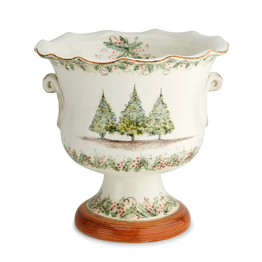 ARTE ITALICA: Natale Footed Cachepot / Ice Bucket