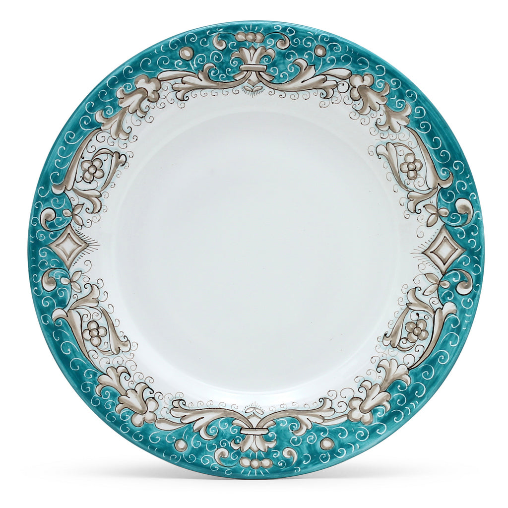 DERUTA COLORI: Dinner Plate - AQUA/TEAL - tops-selection.shop