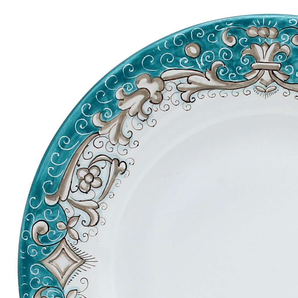 DERUTA COLORI: Dinner Plate - AQUA/TEAL - tops-selection.shop