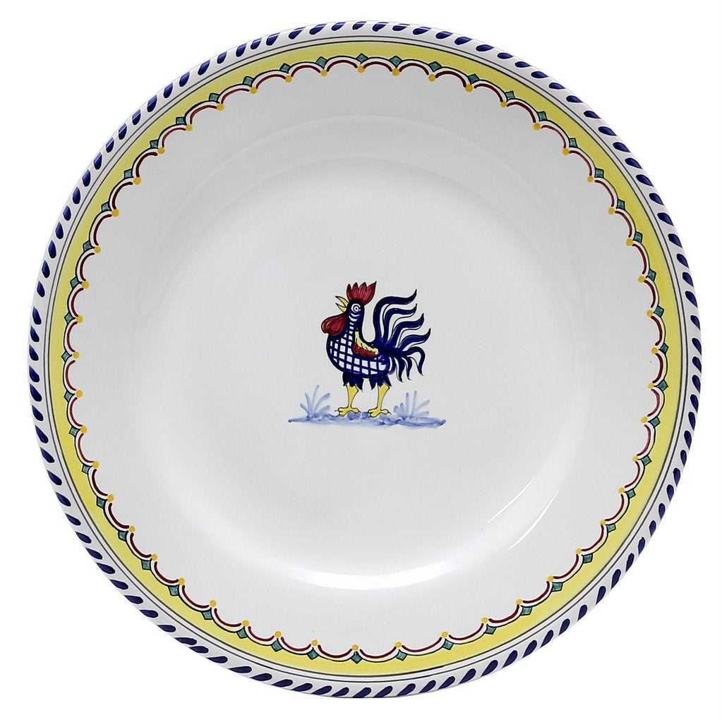 ORVIETO BLUE ROOSTER SIMPLE: Dinner Plate - tops-selection.shop