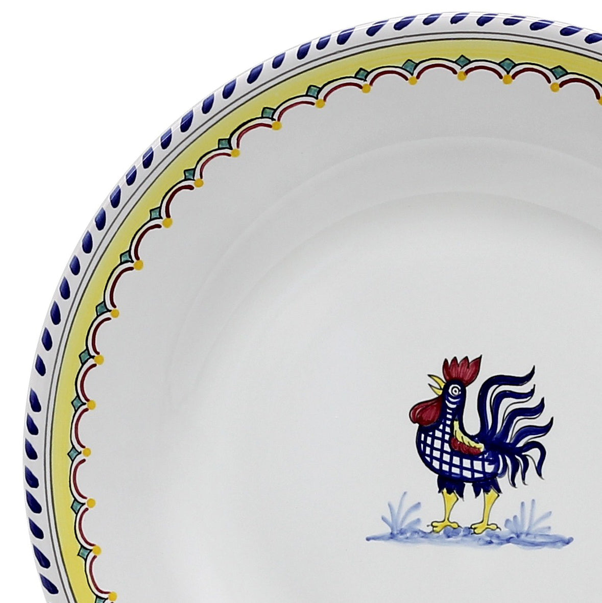 ORVIETO BLUE ROOSTER SIMPLE: Dinner Plate - tops-selection.shop