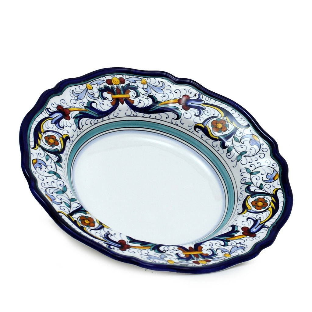 VECCHIA DERUTA: Pasta Soup rimmed Plate Bowl - tops-selection.shop