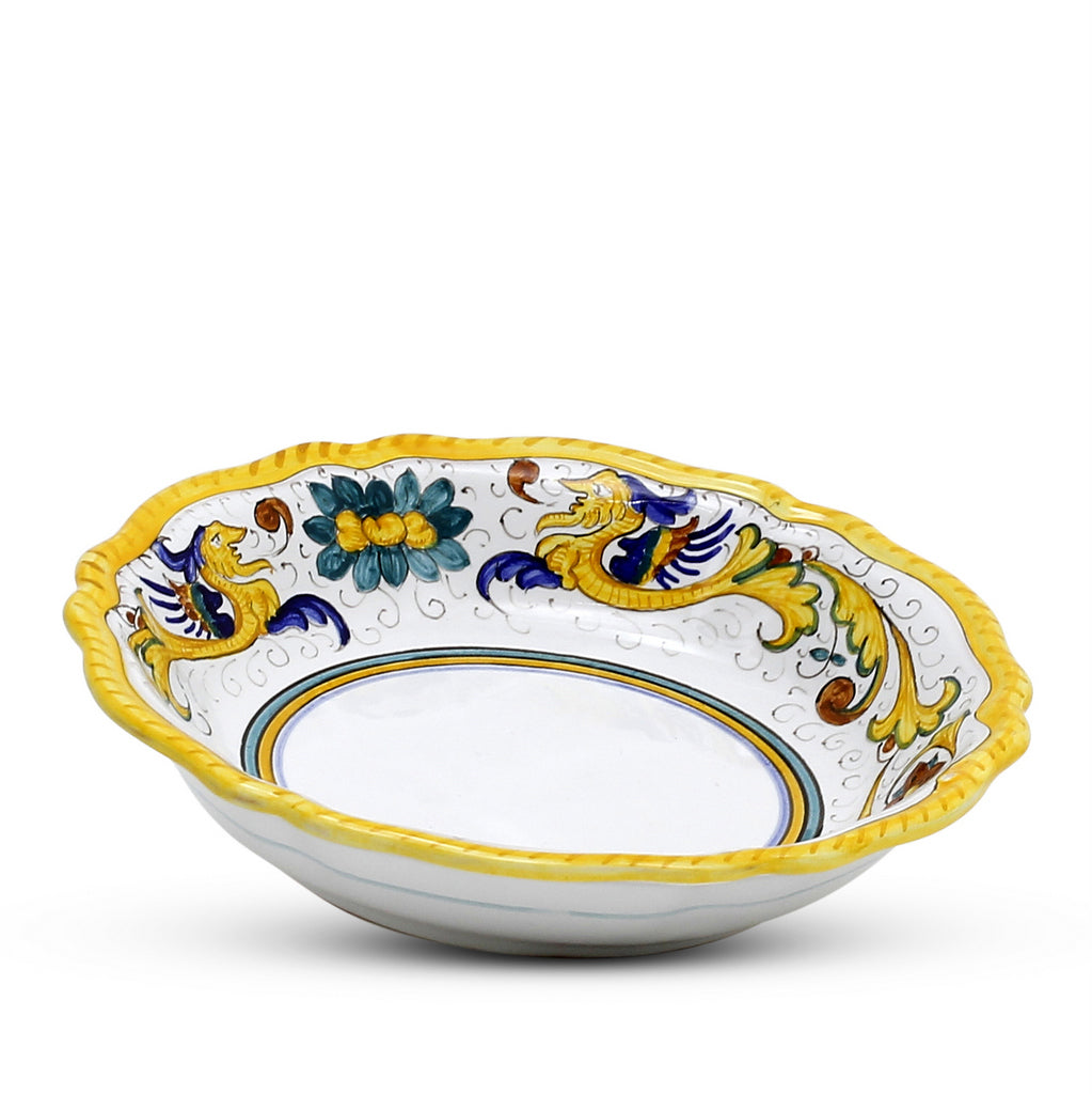 RAFFAELLESCO CLASSICO: Pasta Soup rimmed bowl fluted rims - tops-selection.shop