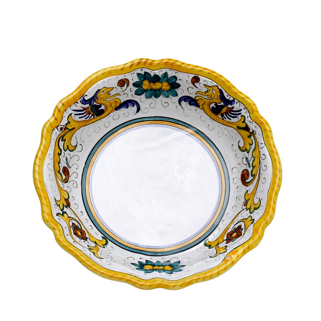 RAFFAELLESCO CLASSICO: Pasta Soup rimmed bowl fluted rims - tops-selection.shop