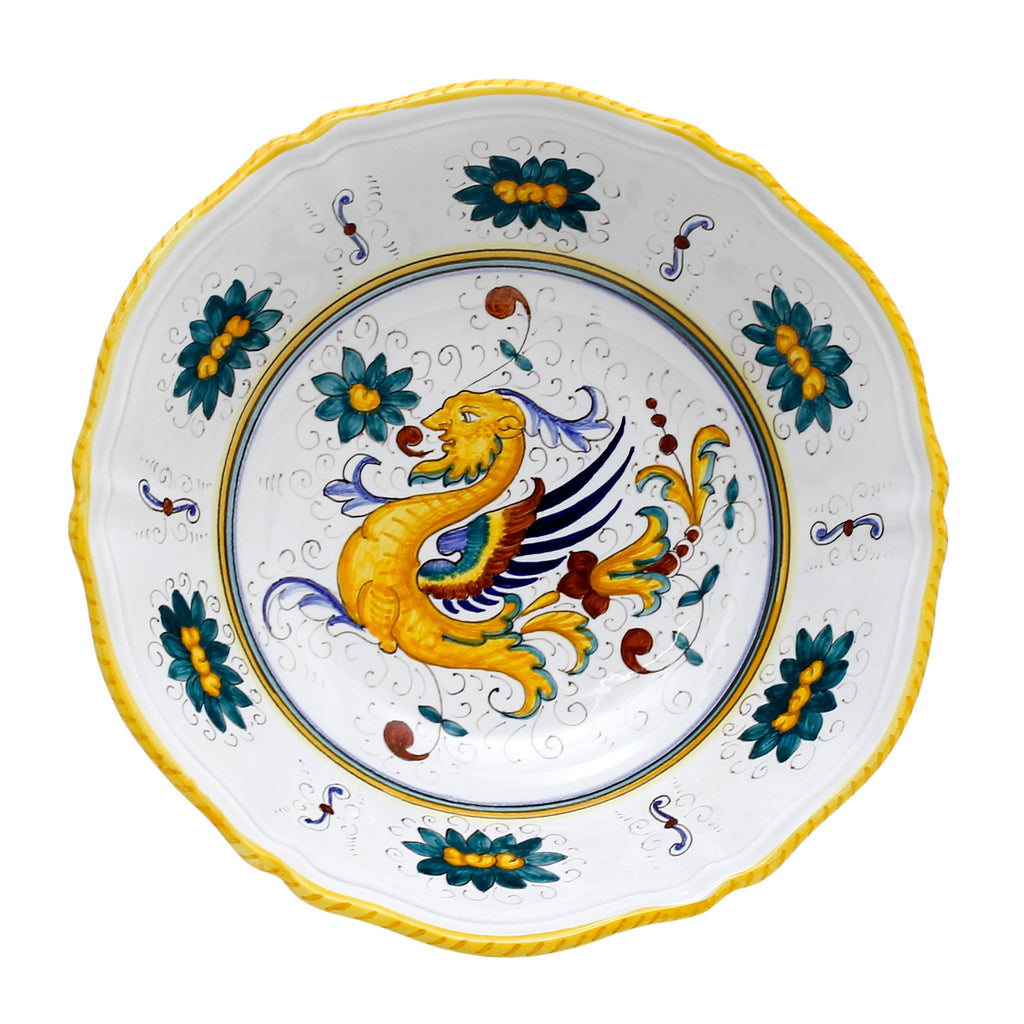 RAFFAELLESCO CLASSICO: Large Serving Salad Pasta bowl with fluted rim - tops-selection.shop