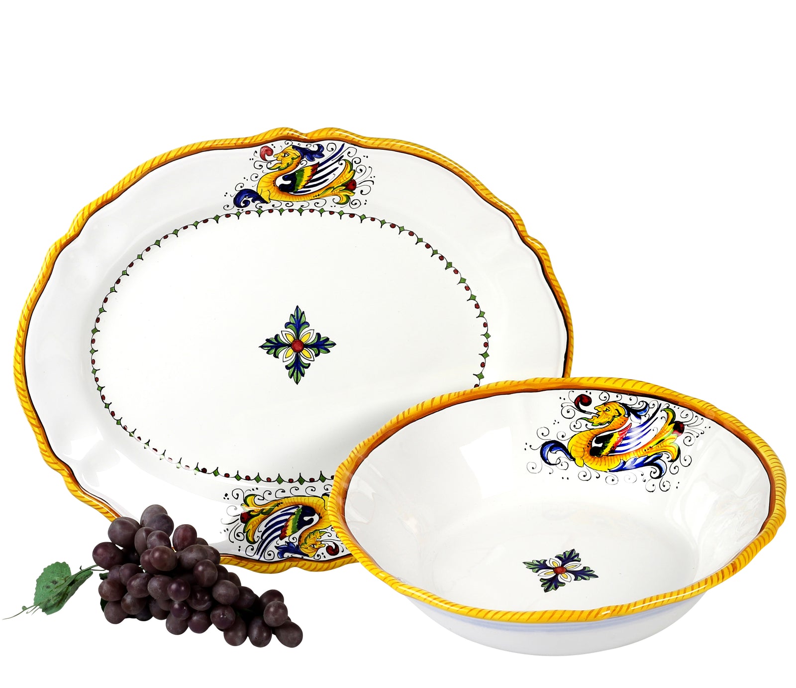 RAFFAELLESCO LITE: Serving Oval Platter - tops-selection.shop