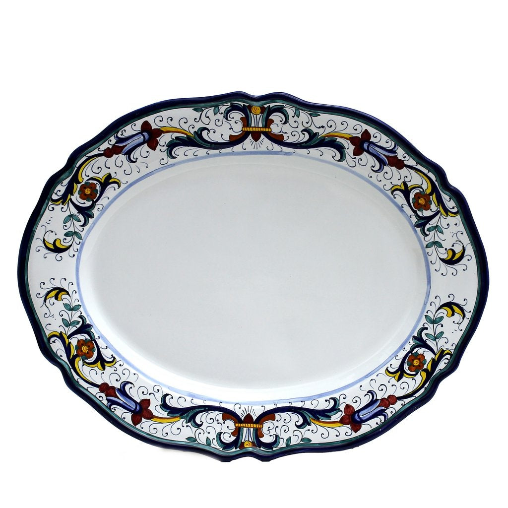 VECCHIA DERUTA: Large Oval Platter - tops-selection.shop