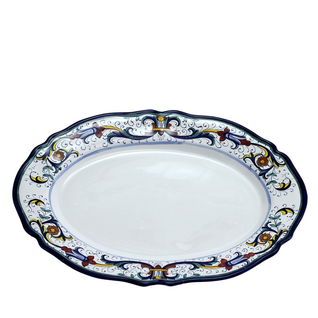 VECCHIA DERUTA: Large Oval Platter - tops-selection.shop