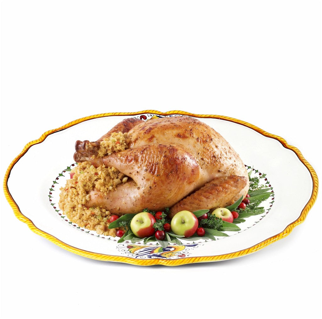 RAFFAELLESCO LITE: Serving Oval Turkey Platter - tops-selection.shop