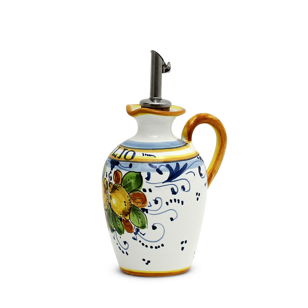 LIMONCINI: Small Olive Oil Bottle Dispenser with handle - tops-selection.shop