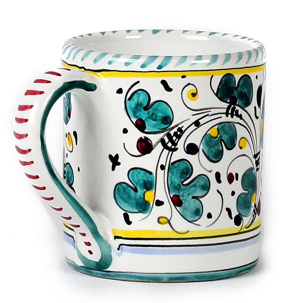 ORVIETO GREEN ROOSTER: Mug (10 OZ) - tops-selection.shop
