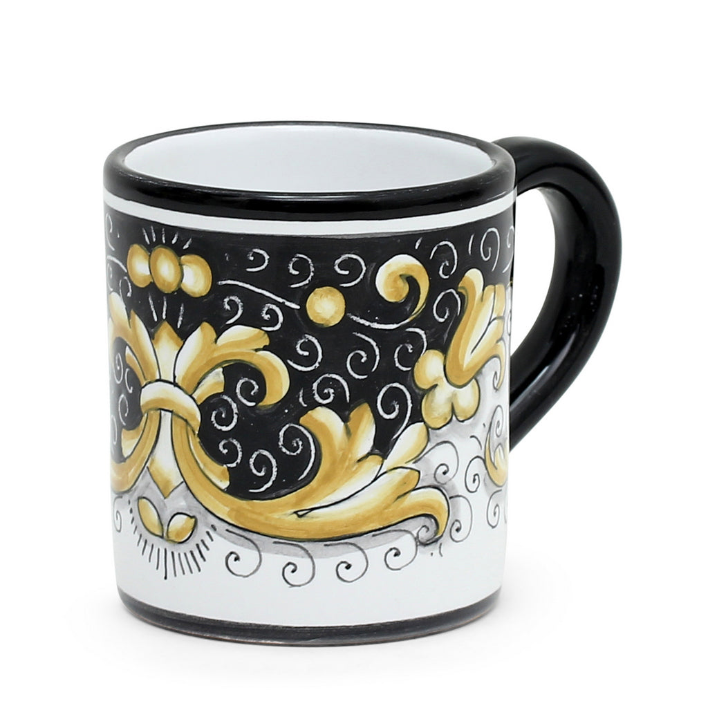 DERUTA COLORI: Mug - BLACK/GOLD - tops-selection.shop