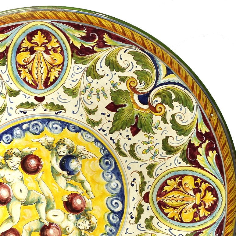 MAJOLICA MEDICI: Wall Plate with DeMedici Five Balls (28D) - tops-selection.shop