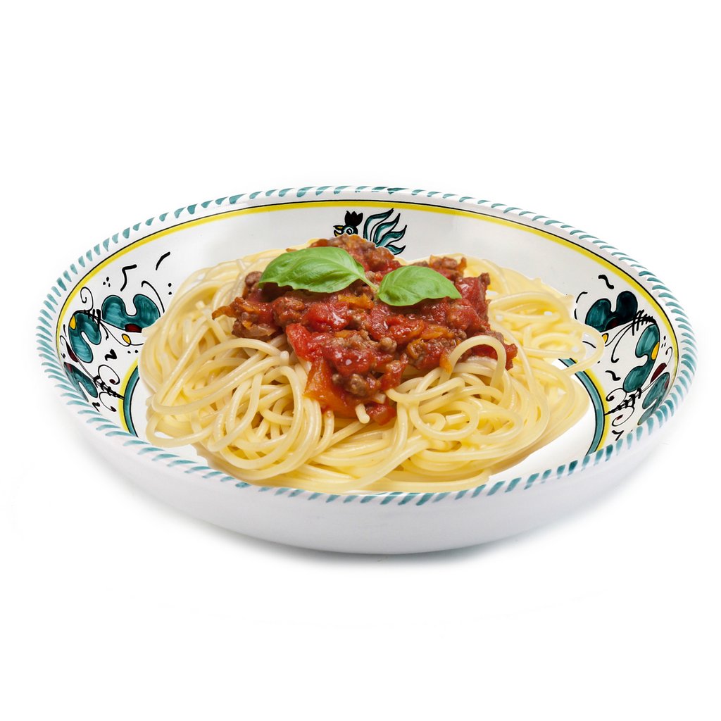 ORVIETO GREEN ROOSTER: 4 Pieces Place Setting - tops-selection.shop