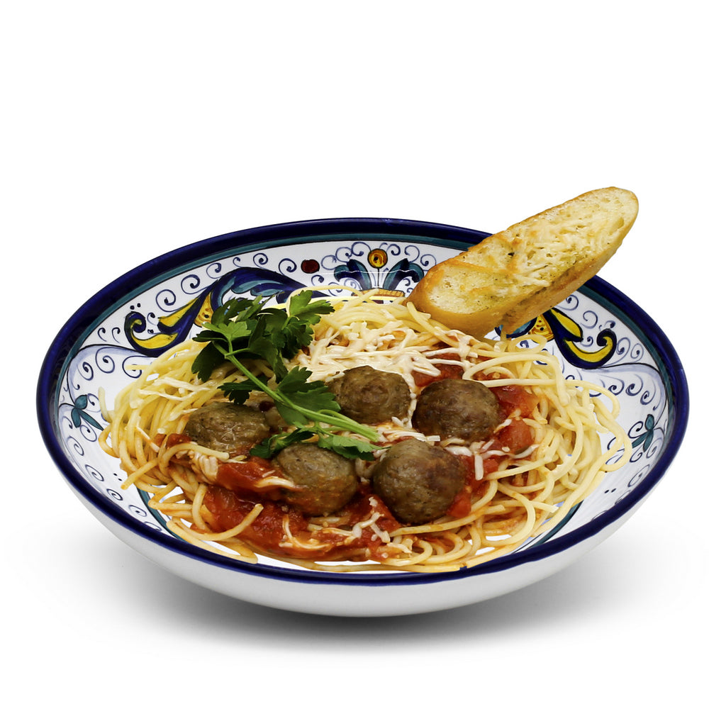 VECCHIA DERUTA: Risotto/Pasta/Cioppino round shallow coupe bowl - tops-selection.shop