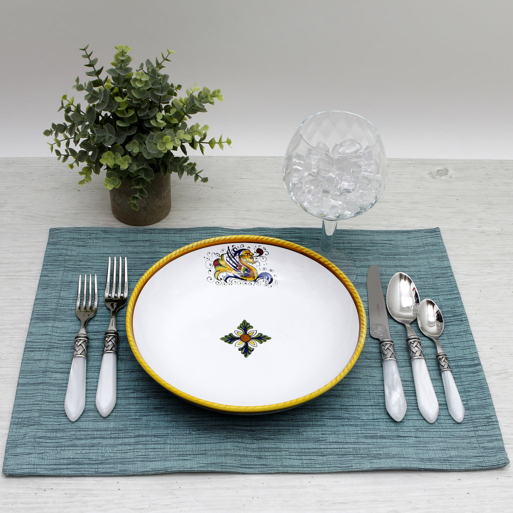 RAFFAELLESCO LITE: Risotto/Pasta/Cioppino round shallow coupe bowl - tops-selection.shop