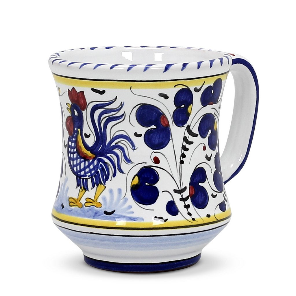 ORVIETO BLUE ROOSTER: Concave Deluxe Mug (12 Oz.) - tops-selection.shop