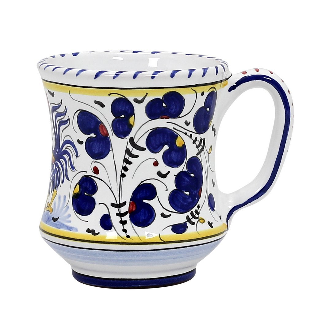 ORVIETO BLUE ROOSTER: Concave Deluxe Mug (12 Oz.) - tops-selection.shop