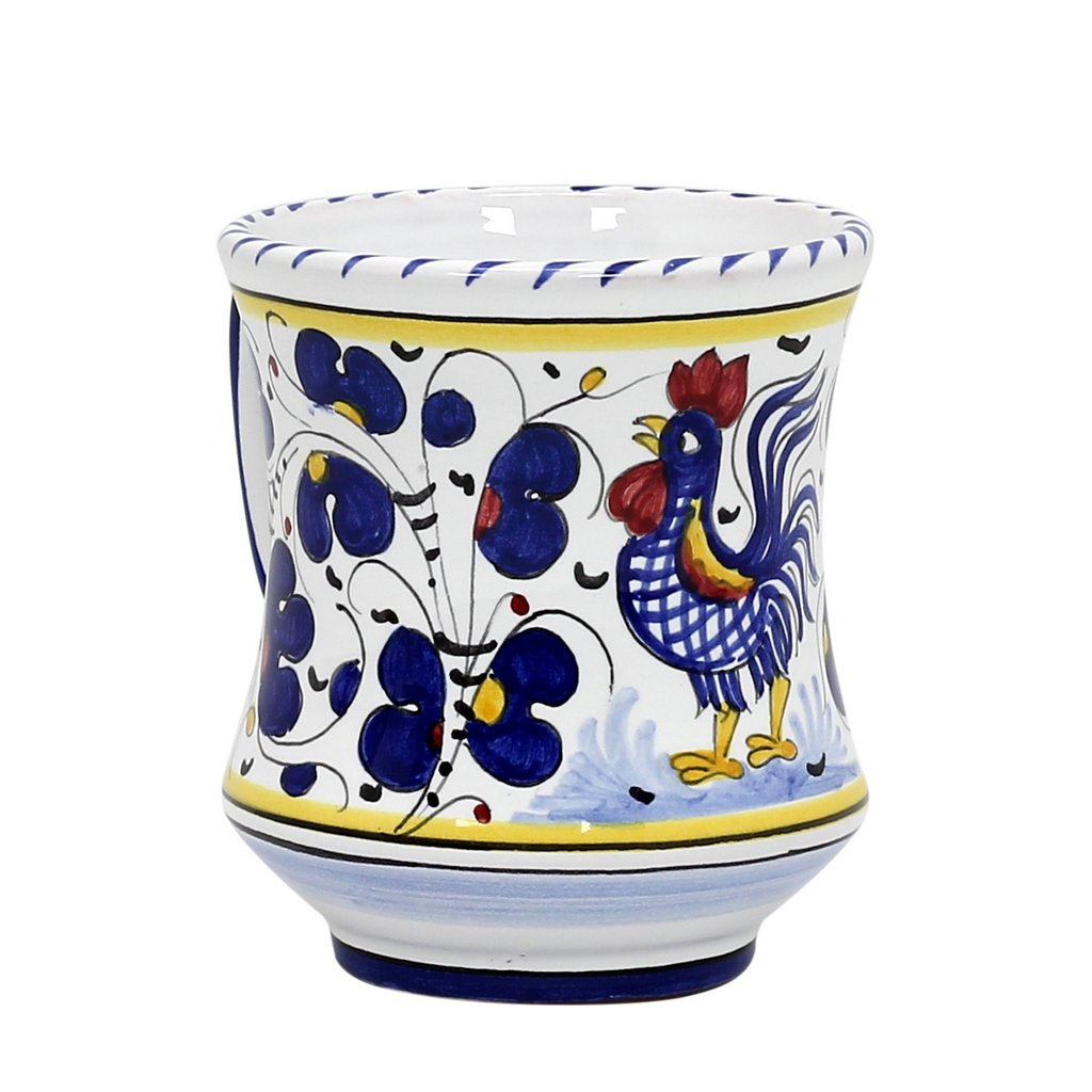 ORVIETO BLUE ROOSTER: Concave Deluxe Mug (12 Oz.) - tops-selection.shop