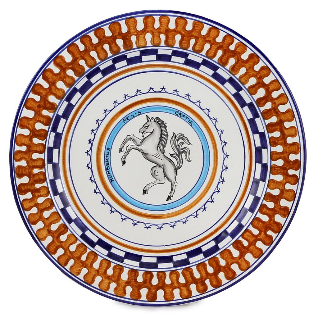PALIO DI SIENA: LIOCORNO (Unicorn) Charger (also hung as a wall plate) - tops-selection.shop