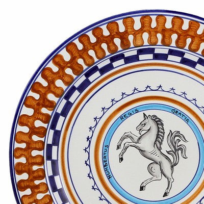PALIO DI SIENA: LIOCORNO (Unicorn) Charger (also hung as a wall plate) - tops-selection.shop