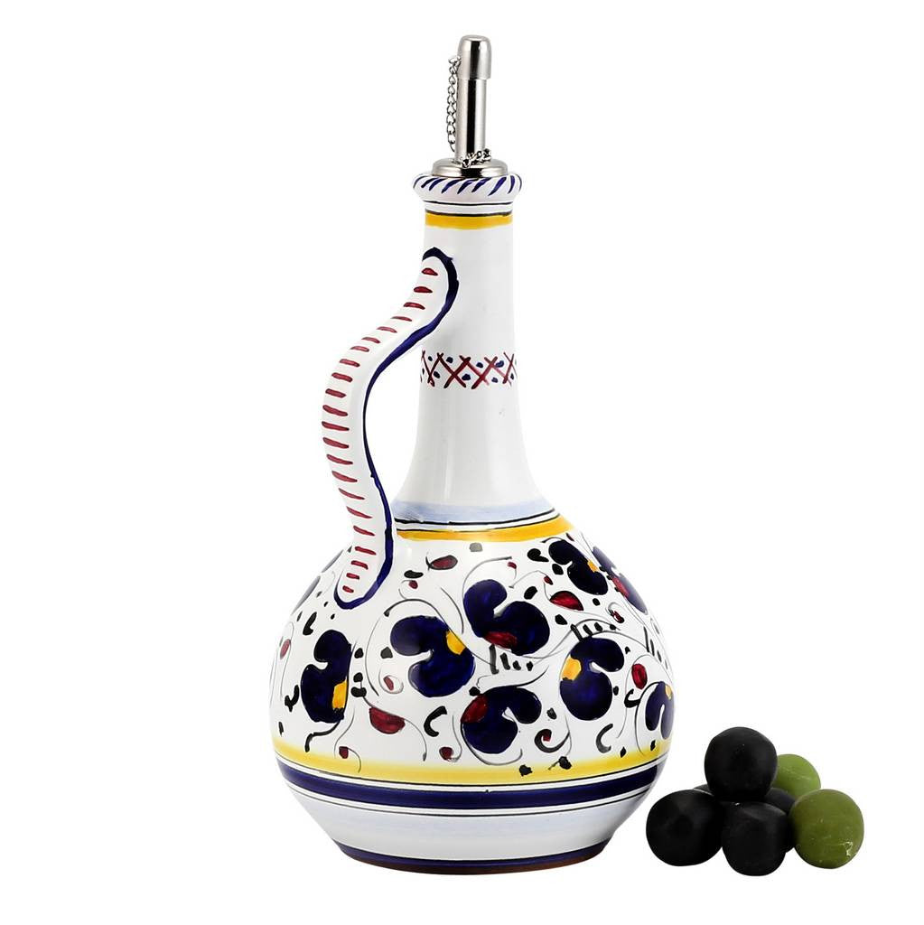 ORVIETO BLUE ROOSTER: Olive Oil Bottle  Dispenser Deluxe - tops-selection.shop