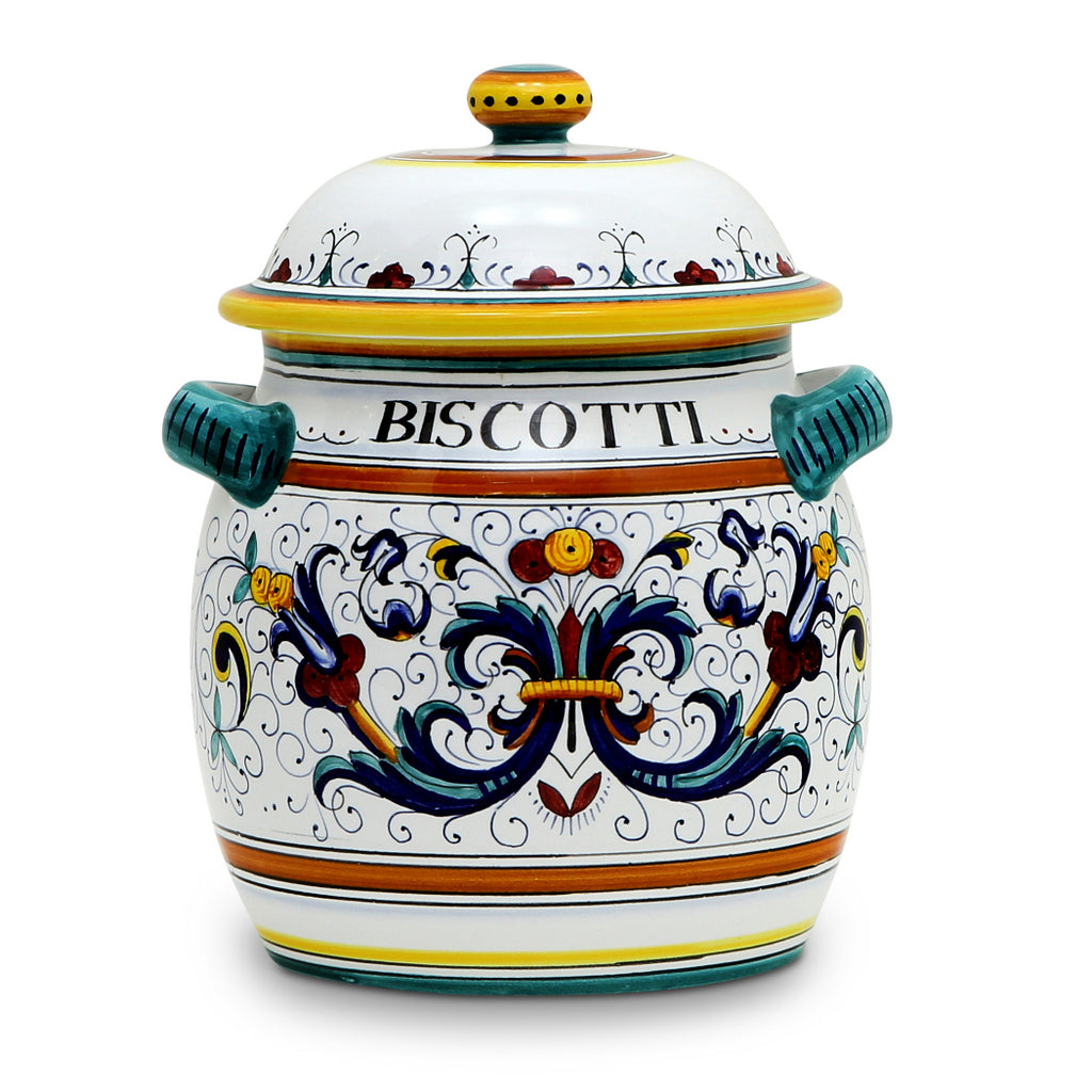 RICCO DERUTA: Traditional Biscotti Jar - tops-selection.shop