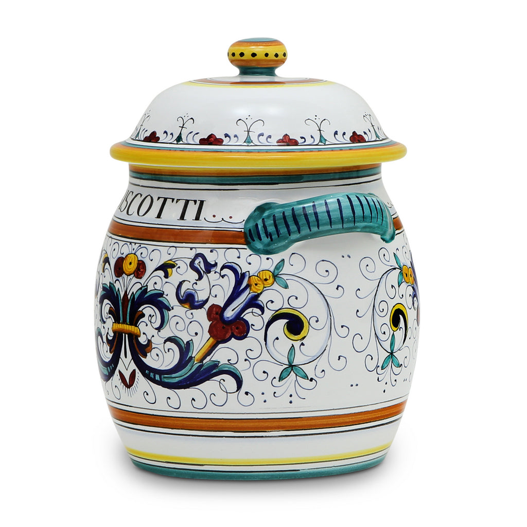 RICCO DERUTA: Traditional Biscotti Jar - tops-selection.shop