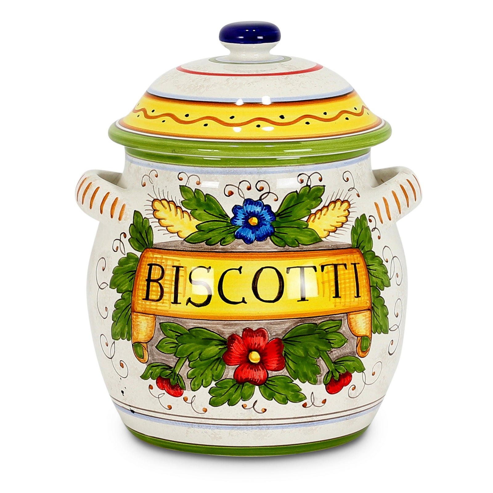 RUSTICA: Traditional Tuscan Biscotti Jar - tops-selection.shop
