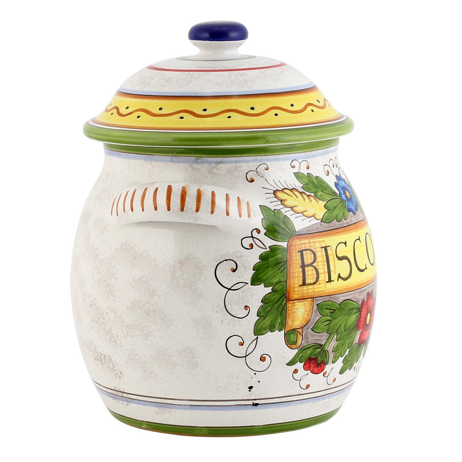 RUSTICA: Traditional Tuscan Biscotti Jar - tops-selection.shop