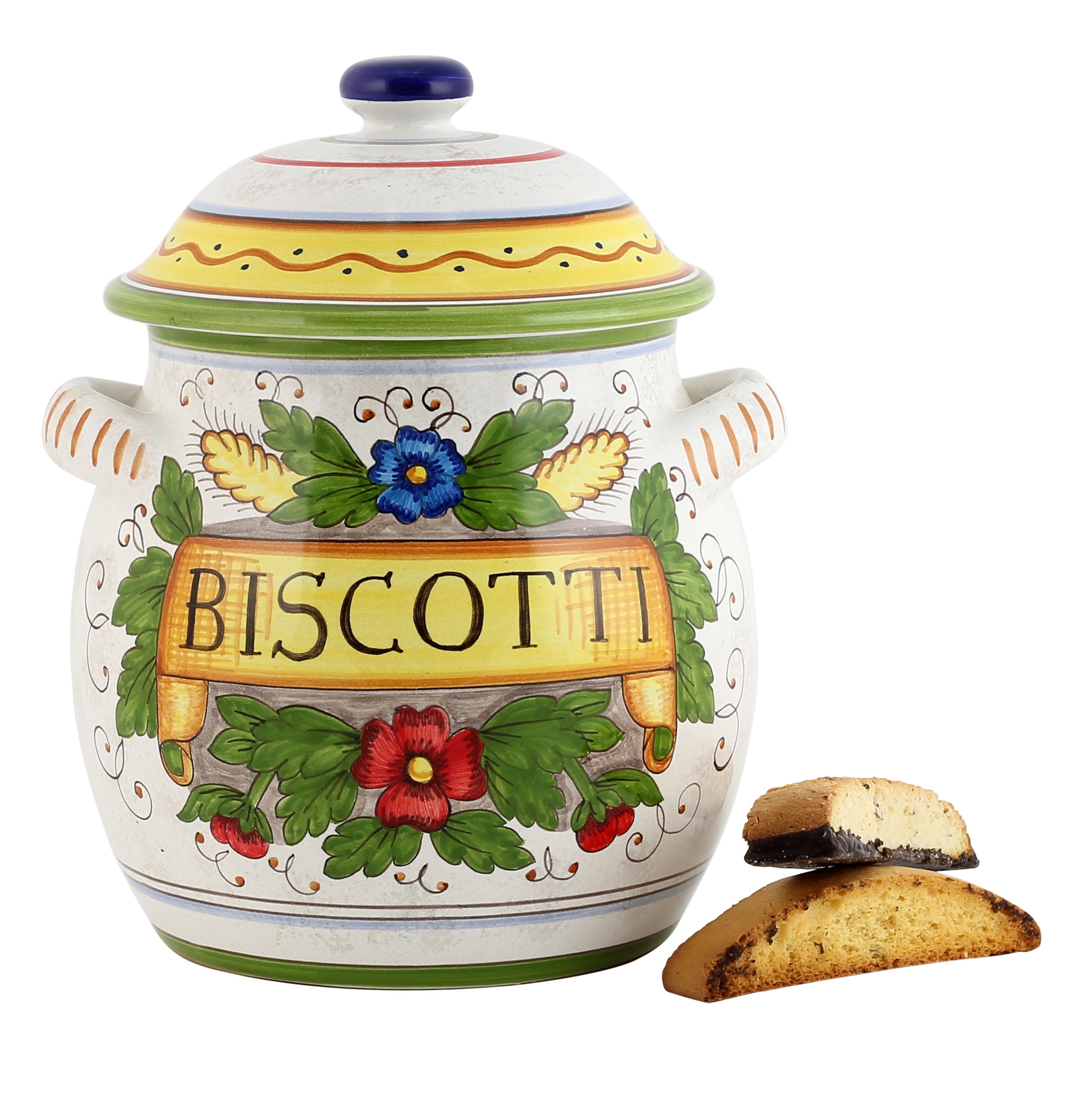 RUSTICA: Traditional Tuscan Biscotti Jar - tops-selection.shop