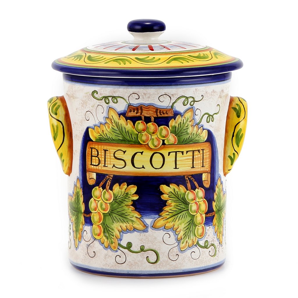 RUSTICA: Cylindrical Biscotti jar - tops-selection.shop